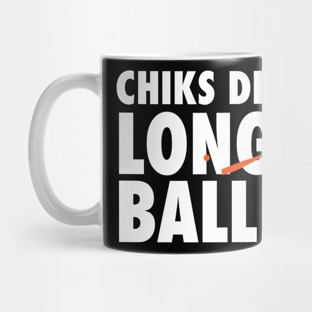 Chicks Dig The Long Ball - Baseball by fromherotozero